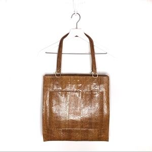 Vintage Artistic Snakeskin Tote Bag